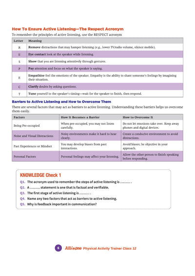 All in One Physical Activity Trainer for CBSE Class 12 | Skill Education (Subject Code 845) |Employability Skills, Subject-Specific Skills | As per Latest CBSE Syllabus 2026–27