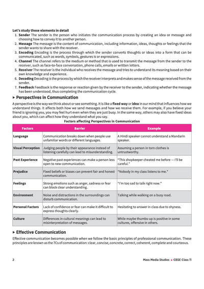 A Textbook of Mass Media Studies for CBSE Class 11 | Skill Education (Subject Code 835) | Employability Skills, Subject-Specific Skills, Diagrams & Exam-Style Questions | As per Latest CBSE Syllabus 2026–27