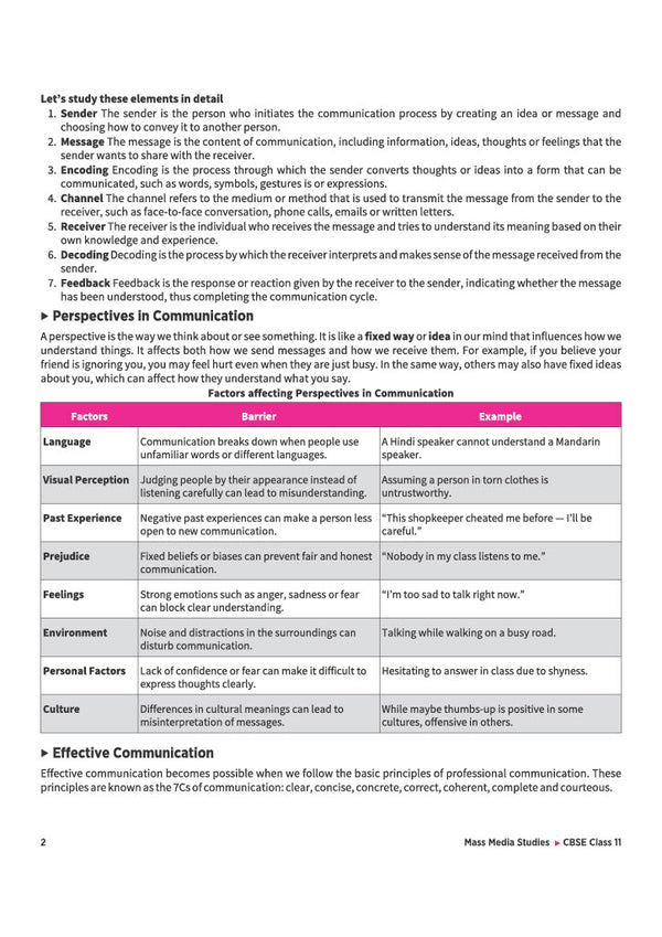 A Textbook of Mass Media Studies for CBSE Class 11 | Skill Education (Subject Code 835) | Employability Skills, Subject-Specific Skills, Diagrams & Exam-Style Questions | As per Latest CBSE Syllabus 2026–27