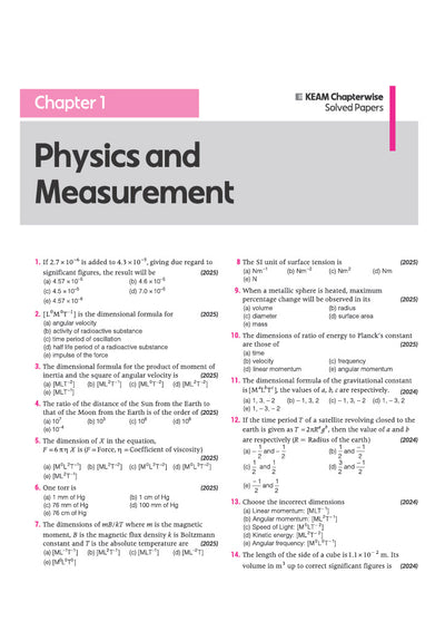 KEAM 2027 | 18 Years Chapterwise Solved Papers (2009–2026) | Physics, Chemistry & Mathematics | 4000 MCQs Practice Sets | Kerala Engineering Architecture Medical Entrance Exam | English Medium