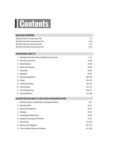 IBPS Clerk Prelims & Mains Exam 2026 | Complete Study Guide | Chapterwise &Topic-wise Concept Notes, Shortcuts & Tricks | 3000+ Practice MCQs with Detailed Explanations