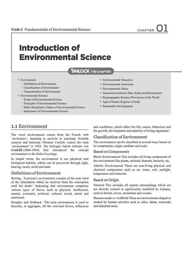 NTA UGC NET/JRF/SET Exam | Paper 2 - Environmental Science | Complete Study Guide as per Updated Syllabus | Theory Notes, Quick Revision, PYQs Last 10 Years for Practice & 3 Mock Tests