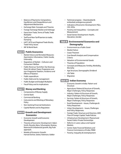 NTA UGC NET/JRF/SET Exam | Paper 2 - Economics | Complete Study Guide as per Updated Syllabus | Theory Notes, Quick Revision, PYQs Last 10 Years for Practice & 3 Mock Tests