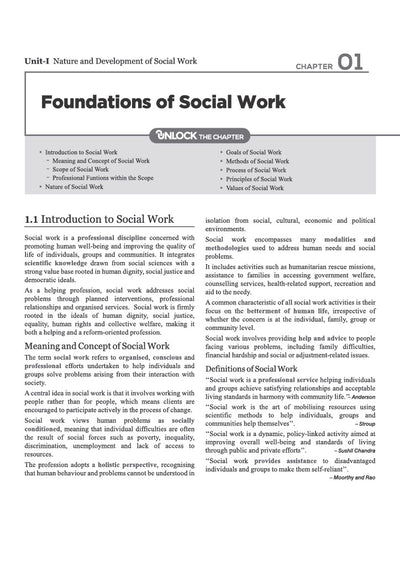 UGC NET/JRF/SET Paper 2 Social Work foundations of social work