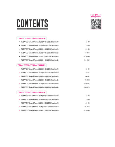 Telangana EAPCET 2027 | 12 Years Solved Papers 2026–2015 |56 Original Yearwise Papers | Physics, Chemistry & Maths | All 10 Online Papers of 2026 | Detailed Solutions
