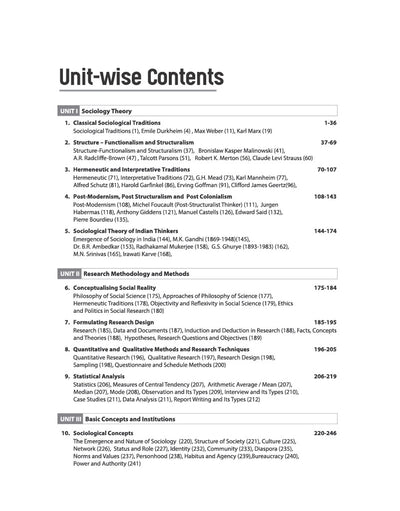 NTA UGC NET/JRF/SET Examunit wise content