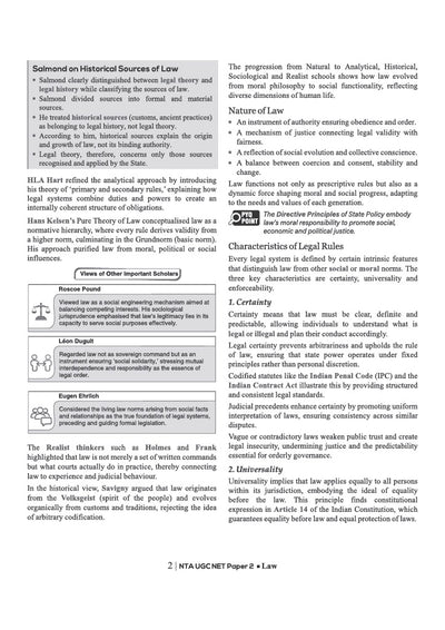 NTA UGC NET/JRF/SET Exam | Paper 2 - LAW | Complete Study Guide as per Updated Syllabus | Theory Notes, Quick Revision, PYQs Last 10 Years for Practice & 3 Mock Tests