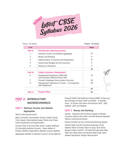 CBSE Economics Class 12 Chapterwise Question Bank for Board Exam 2027 | Chapterwise PYQs with Revision Theory, Detailed Solutions, Exam Tips & Sample Papers as per Latest CBSE Syllabus & Exam Pattern