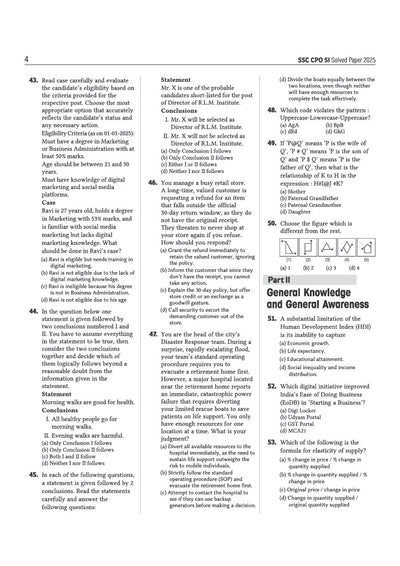 SSC CPO SI Exam 2026 | Delhi Police & CAPF Sub Inspector | 20 Solved Papers 2025-2023 |Collection of BestPrevious Year Papers with 100% Explanations