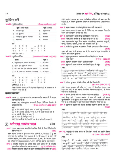 Avtar UP Board Itihas (History) Class 12 Exam 2027 | Chapterwise Question Bank | 5 Board-Style Practice Papers | 5 Years Unsolved Papers | Based on NCERT & NEP 2020
