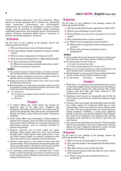 Avtar UP Board English Class 11 Exam 2027 | Chapterwise Question Bank | 5 Practice Papers | Unit Tests | Based on NCERT & NEP 2020