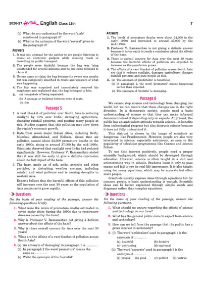 Avtar UP Board English Class 11 Exam 2027 | Chapterwise Question Bank | 5 Practice Papers | Unit Tests | Based on NCERT & NEP 2020