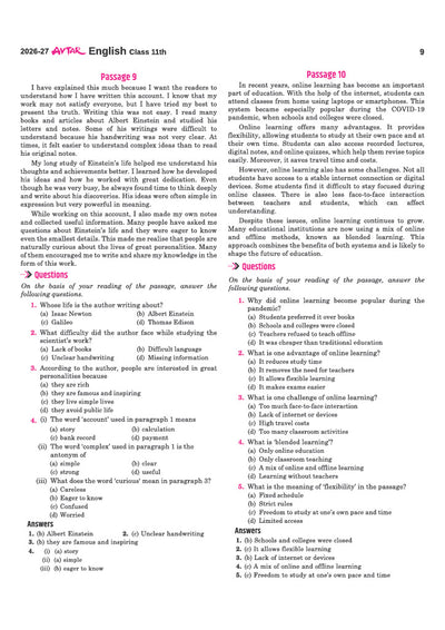Avtar UP Board English Class 11 Exam 2027 | Chapterwise Question Bank | 5 Practice Papers | Unit Tests | Based on NCERT & NEP 2020