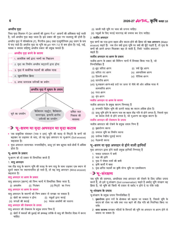 Avatar UP Board Krishi (Agriculture) Class 10 Exam 2027 | Chapterwise Question Bank | 3 Board-Style Practice Papers | 5 Years Unsolved Papers | OMR Sheet | Based on NEP 2020