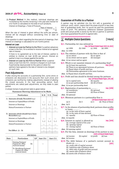 Avatar UP Board Accountancy Class 12 Exam 2027 | Chapterwise Question Bank | 5 Board-Style Practice Papers | 4 Years Unsolved Papers | Based on NCERT & NEP 2020