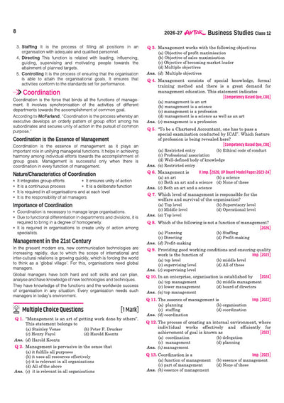 Avtar UP Board Business Studies Class 12 Exam 2027 | Chapterwise Question Bank | 5 Board-Style Practice Papers | 4 Years Unsolved Papers | Based on NCERT & NEP 2020