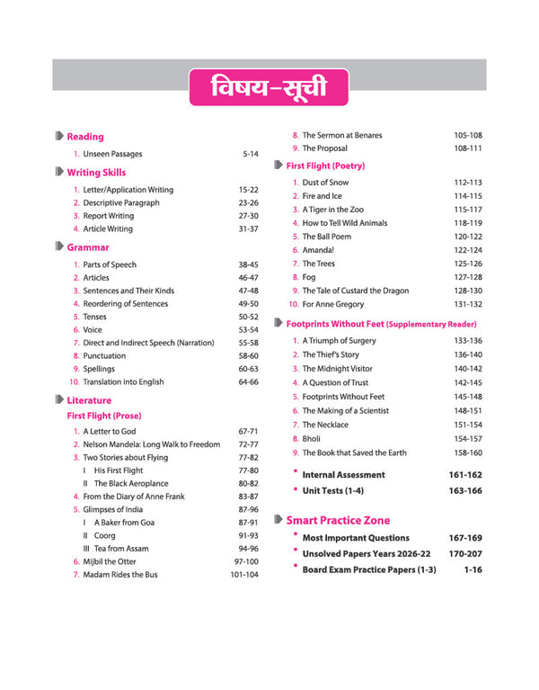 Avatar UP Board English Class 10 Exam 2027 | Chapterwise Question Bank | 3 Board-Style Practice Papers | 4 Years Unsolved Papers | OMR Sheet | Based on NEP 2020