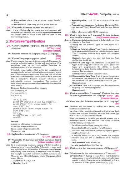 Avtar UP Board Computer Class 10 Exam 2027 | Chapterwise Question Bank | 4 Board-Style Practice Papers | 3 Years Unsolved Papers | OMR Sheet | Based on NEP 2020 | English Medium