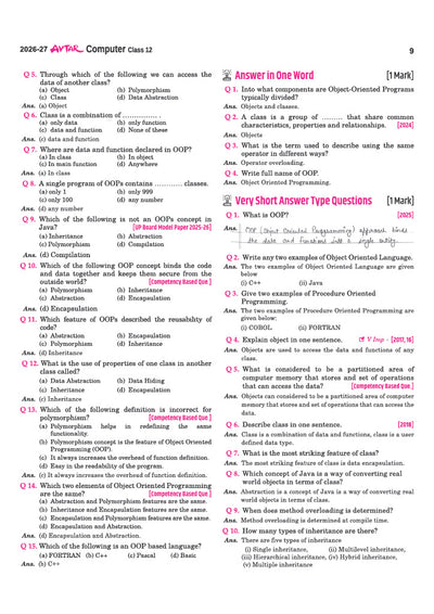 Avtar UP Board Computer Class 12 Exam 2027 | Chapterwise Question Bank | 5 Board-Style Practice Papers | 3 Years Unsolved Papers | Based on NCERT & NEP 2020 | English Medium