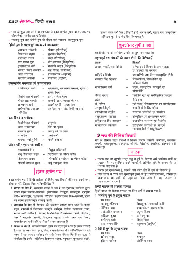 Avatar UP Board Hindi (Sahityik) Class 11 Exam 2027 | Chapterwise Question Bank | 5  Practice Papers | Based on NCERT & NEP 2020