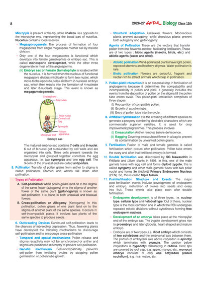 Avtar UP Board Biology Class 12 Exam 2027 | Chapterwise Question Bank | 5 Board-Style Practice Papers | 4 Years Unsolved Papers | Based on NCERT & NEP 2020