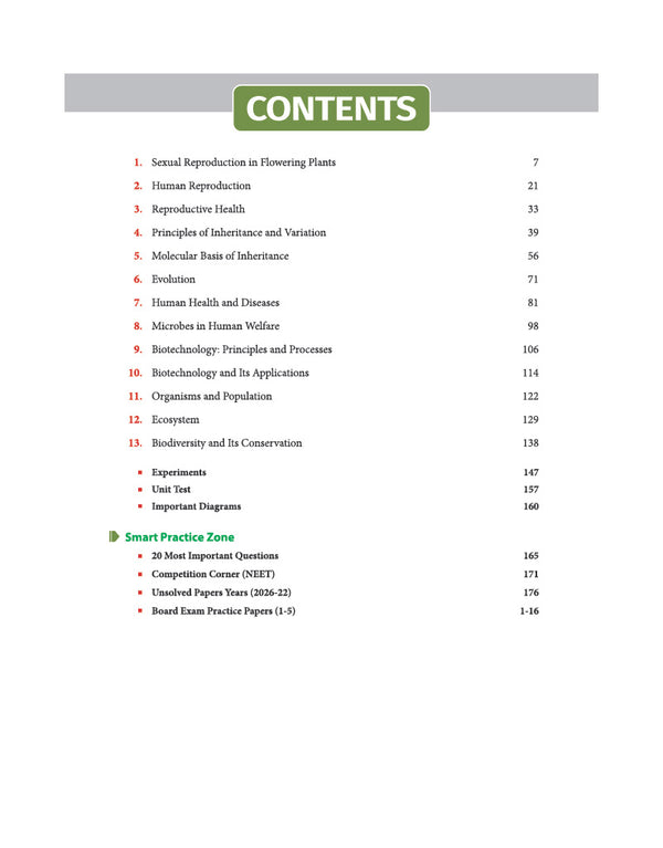 Avatar UP Board Biology Class 12 Exam 2027 | Chapterwise Question Bank | 5 Board-Style Practice Papers | 4 Years Unsolved Papers | Based on NCERT & NEP 2020