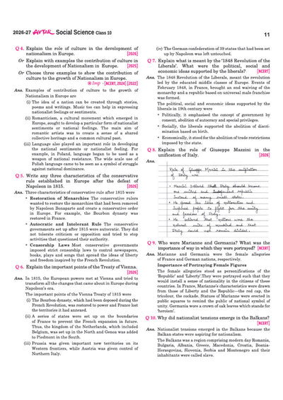 Avtar UP Board Social Science Class 10 Exam 2027 | Chapterwise Question Bank | 5 Board-Style Practice Papers | 5 Years Solved Papers | OMR Sheet | Based on NEP 2020