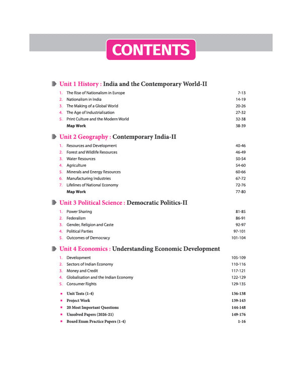 Avtar UP Board Social Science Class 10 Exam 2027 | Chapterwise Question Bank | 5 Board-Style Practice Papers | 5 Years Solved Papers | OMR Sheet | Based on NEP 2020