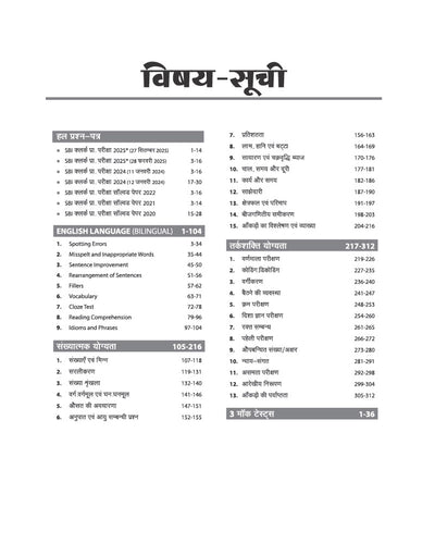 subject list 