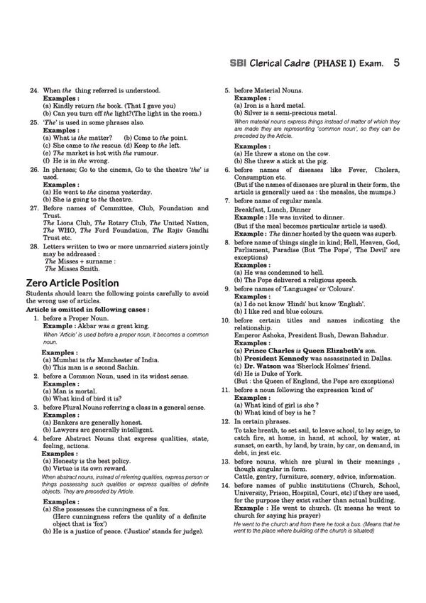SBI Clerk Pre (Phase I) Exam 2026-27 Study Guide | Junior Associates, Customer Support & Sales | Complete Syllabus | Sectionwise To-the-Point Notes | 2000+ MCQs | Latest Solved Paper 2025