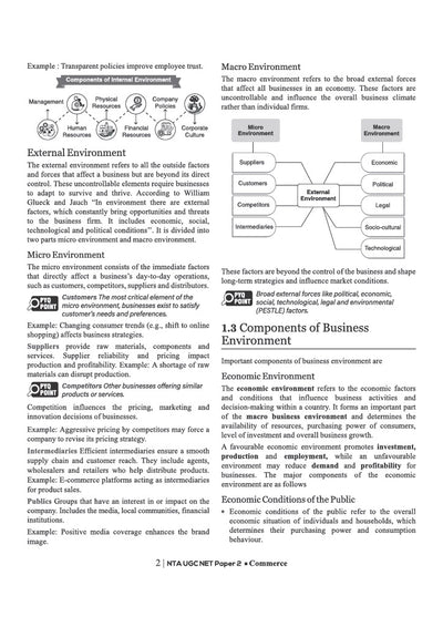 NTA UGC NET/JRF/SET Exam | Paper 2 - Commerce | Complete Study Guide as per Updated Syllabus | Theory Notes, Quick Revision, PYQs Last 10 Years for Practice & 3 Mock Tests