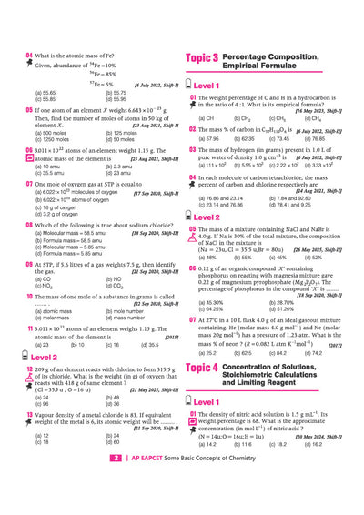 Andhra Pradesh EAPCET Chemistry 2027 | 12 Years Solved Papers 2026–2015 | 2500+ Chapterwise, Topicwise & Levelwise Questions | 80+ Online & Offline Papers | Detailed Explanations of Every Question | Free Revision Handbook