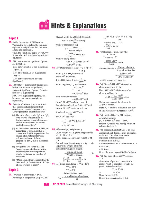 Andhra Pradesh EAPCET Chemistry 2027 | 12 Years Solved Papers 2026–2015 | 2500+ Chapterwise, Topicwise & Levelwise Questions | 80+ Online & Offline Papers | Detailed Explanations of Every Question | Free Revision Handbook