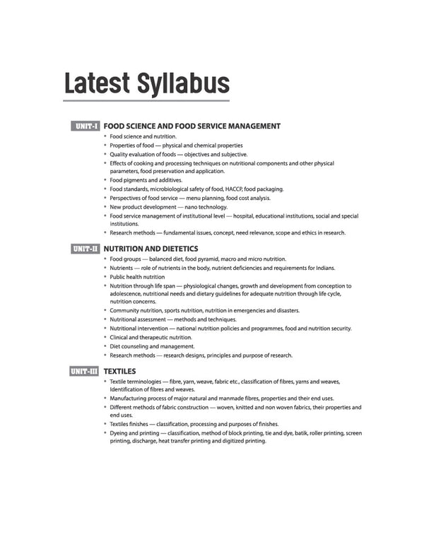 NTA UGC NET/JRF/SET Exam | Paper 2 - Home Science | Complete Study Guide as per Updated Syllabus | Theory Notes, Quick Revision, PYQs Last 10 Years for Practice & 3 Mock Tests