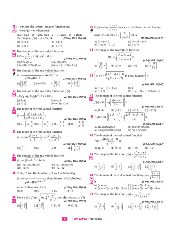 Andhra Pradesh EAPCET Mathematics 2027 | 12 Years Solved Papers 2026–2015 | 4500+ Chapterwise, Topicwise & Levelwise Questions | 80+ Online & Offline Papers | Detailed Explanations of Every Question | Free Revision Handbook