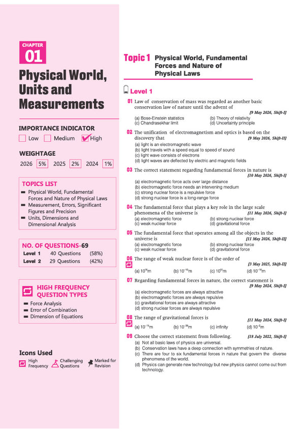 Telangana EAPCET Physics 2027 | 12 Years Solved Papers 2026–2015 | 1700+ Chapterwise, Topicwise & Levelwise Questions | 50+ Online & Offline Papers | Detailed Explanations of Every Question | Free Revision Handbook