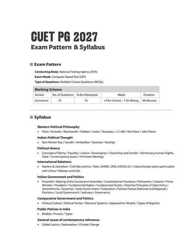 CUET PG Political Science Exam 2027 | Chapterwise Notes & Question Bank | 1500+ Exam Pattern MCQs | 5 Final Drills (Practice Papers) | 2026 Solved Paper | Based on Latest NTA Test Pattern