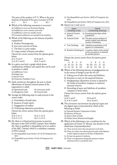 CUET PG Commerce Exam 2027 | Chapterwise Notes & Question Bank | 1500+ Exam Pattern MCQs | 2 Final Drills (Practice Papers) | 2026 Solved Paper | Based on Latest NTA Test Pattern