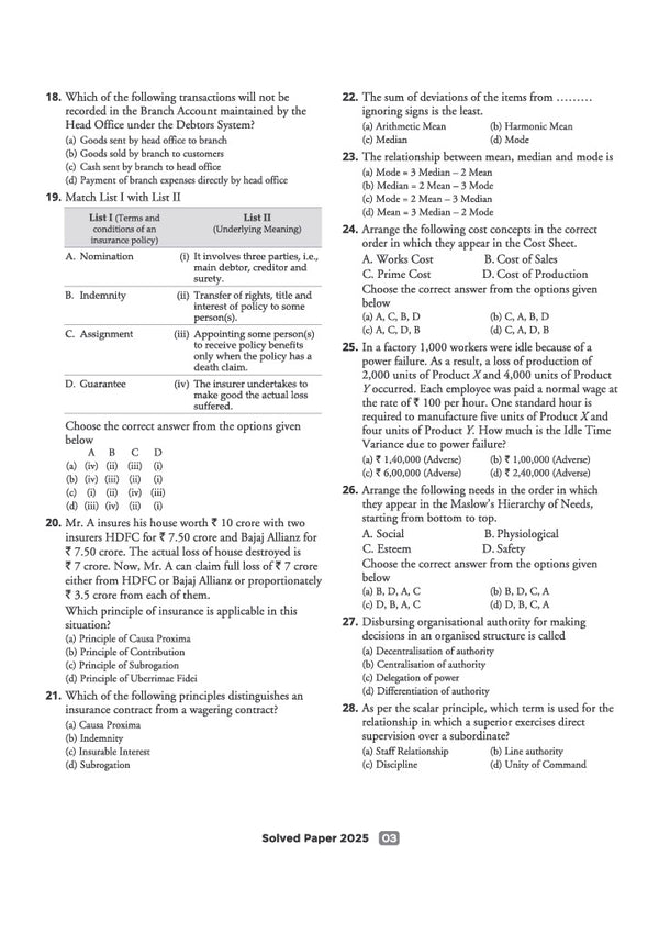 CUET PG Commerce Exam 2027 | Chapterwise Notes & Question Bank | 1500+ Exam Pattern MCQs | 2 Final Drills (Practice Papers) | 2026 Solved Paper | Based on Latest NTA Test Pattern