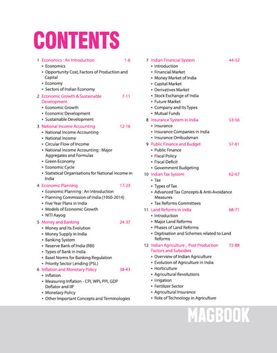 Indian Economy Magbook | Completely Revised 4th Edition| For UPSC IAS Civil Services Prelims & Mains, State PCS & Other Competitive Examinations | English Medium