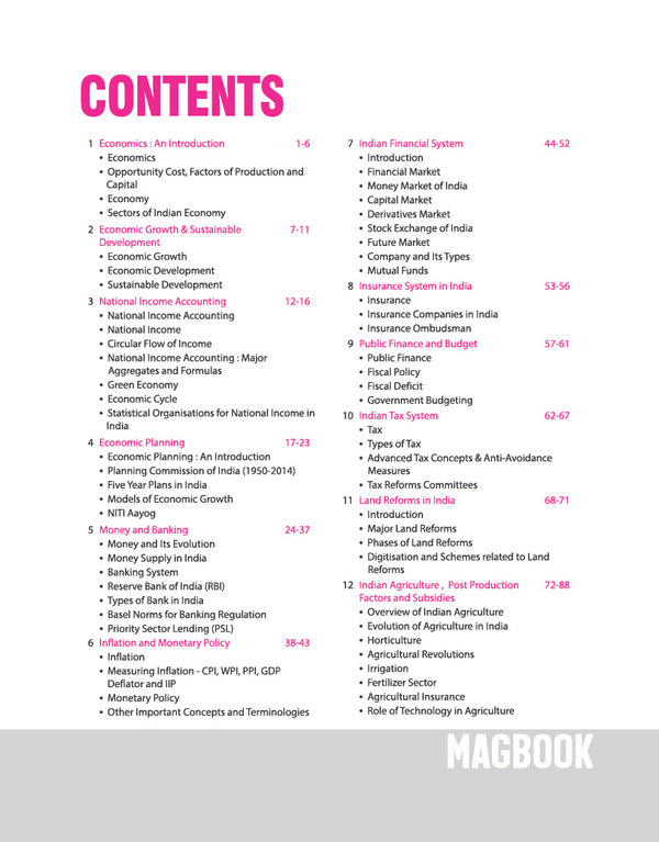 Indian Economy Magbook | Completely Revised 4th Edition| For UPSC IAS Civil Services Prelims & Mains, State PCS & Other Competitive Examinations | English Medium