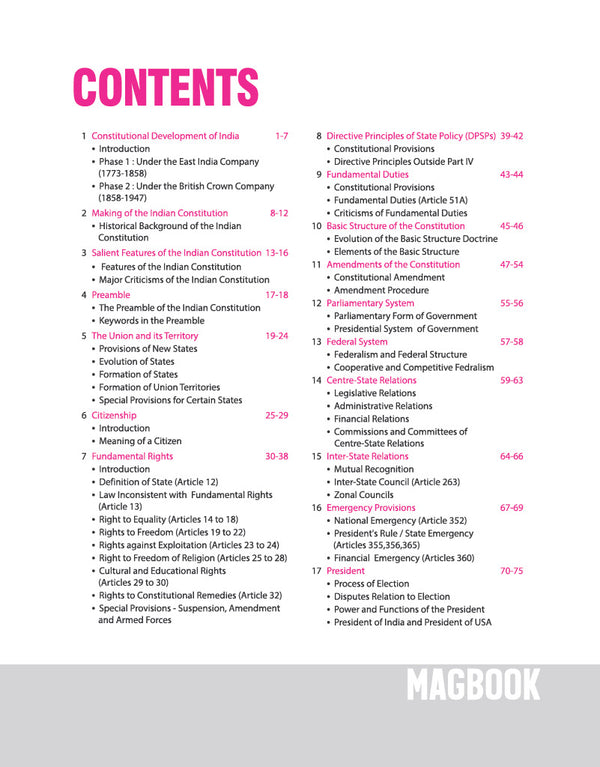 Indian Polity Magbook | Completely Revised 4th Edition| For UPSC IAS Civil Services Prelims & Mains, State PCS & Other Competitive Examinations | English Medium
