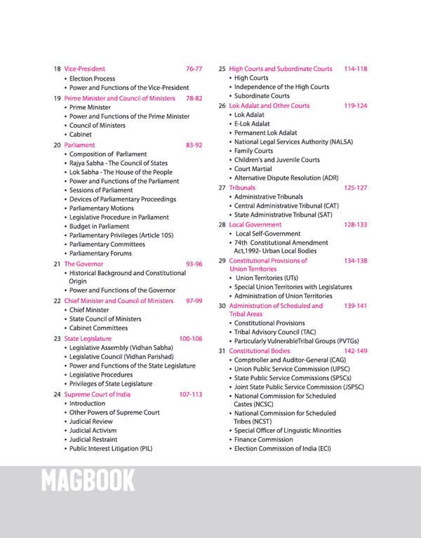 Indian Polity Magbook | Completely Revised 4th Edition| For UPSC IAS Civil Services Prelims & Mains, State PCS & Other Competitive Examinations | English Medium