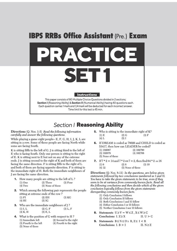 IBPS RRB Office Assistant (Multipurpose) CRP-RRBs XV)Pre Exam 2026 | 20 Practice Sets & 7 Solved Papers (2025–2019) | 100% Detailed Explanations & with Short Tricks