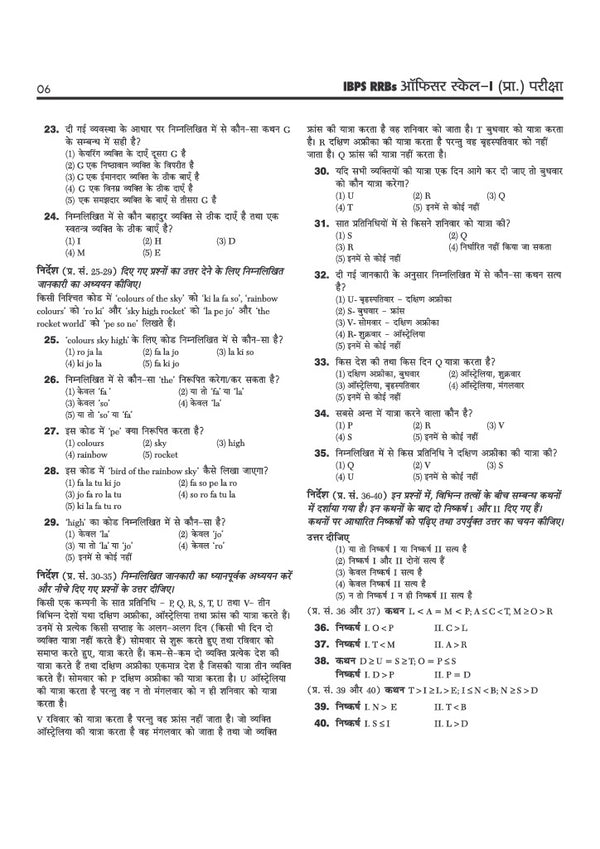 IBPS RRB Officer (Scale I) CRP-RRBs XV Pre Exam 2026 | 20 Practice Sets with 2025 Solved Paper | 100% Detailed Explanations & with Short Tricks | Hindi Medium