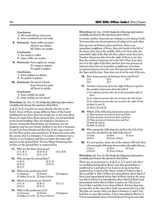 IBPS RRB Officer (Scale I) CRP-RRBs XV Pre Exam 2026 | 20 Practice Sets with 2025 Solved Paper | 100% Detailed Explanations & with Short Tricks