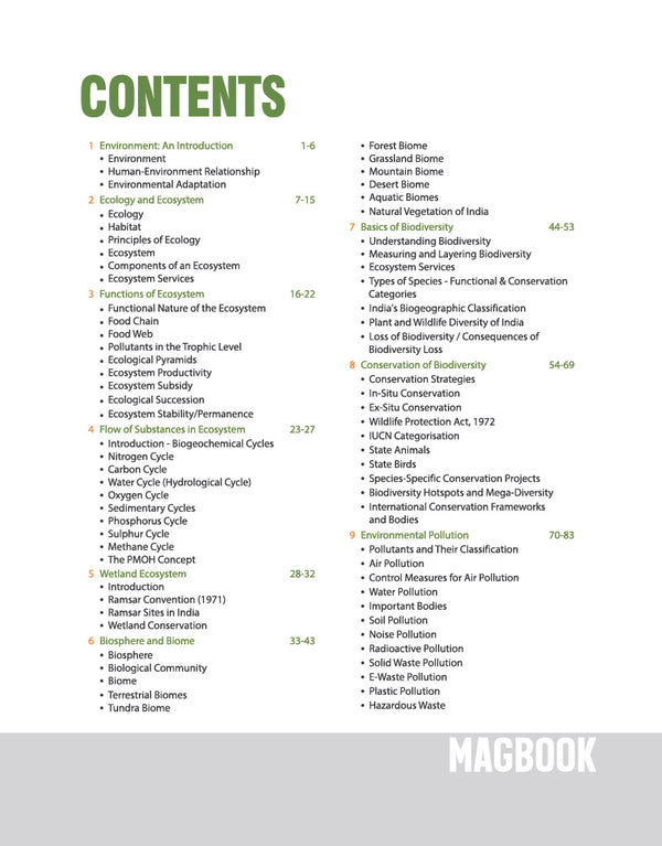 Environment & Ecology Magbook | Completely Revised 4th Edition| For UPSC IAS Civil Services Prelims & Mains, State PCS & Other Competitive Examinations | English Medium