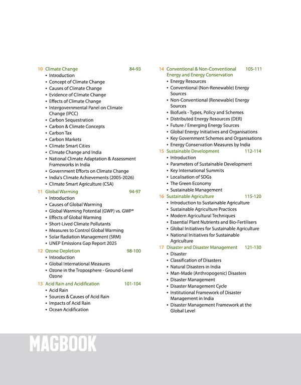 Environment & Ecology Magbook | Completely Revised 4th Edition| For UPSC IAS Civil Services Prelims & Mains, State PCS & Other Competitive Examinations | English Medium