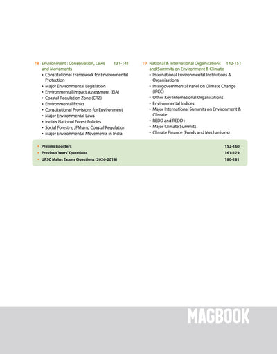 Environment & Ecology Magbook | Completely Revised 4th Edition| For UPSC IAS Civil Services Prelims & Mains, State PCS & Other Competitive Examinations | English Medium