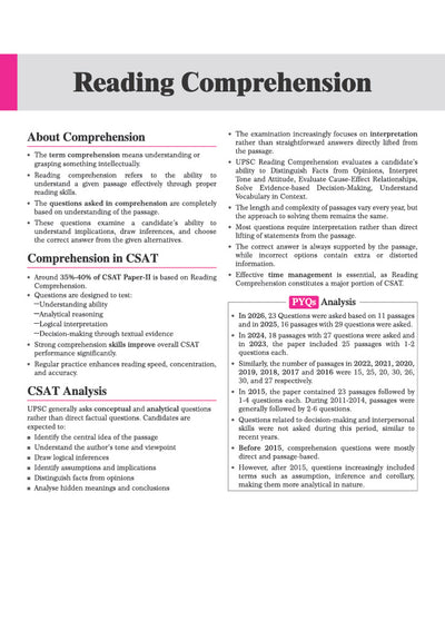 CSAT (Civil Services Aptitude Test) Magbook | Completely NEW Edition| For UPSC IAS Civil Services Prelims & Mains, State PCS & Other Competitive Examinations | English Medium